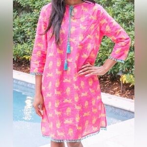 The Royal Standard swimsuit coverup with leopard print Size L / XL New